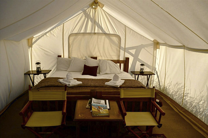 Chambre du Yellowstone Under Canvas 