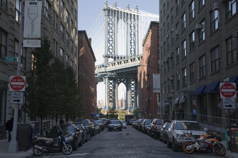 Down Under the Manhattan Bridge Overpass