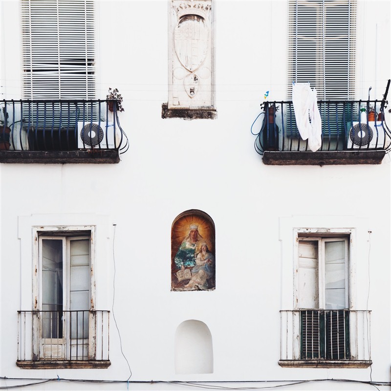 Jolie façade de Naples