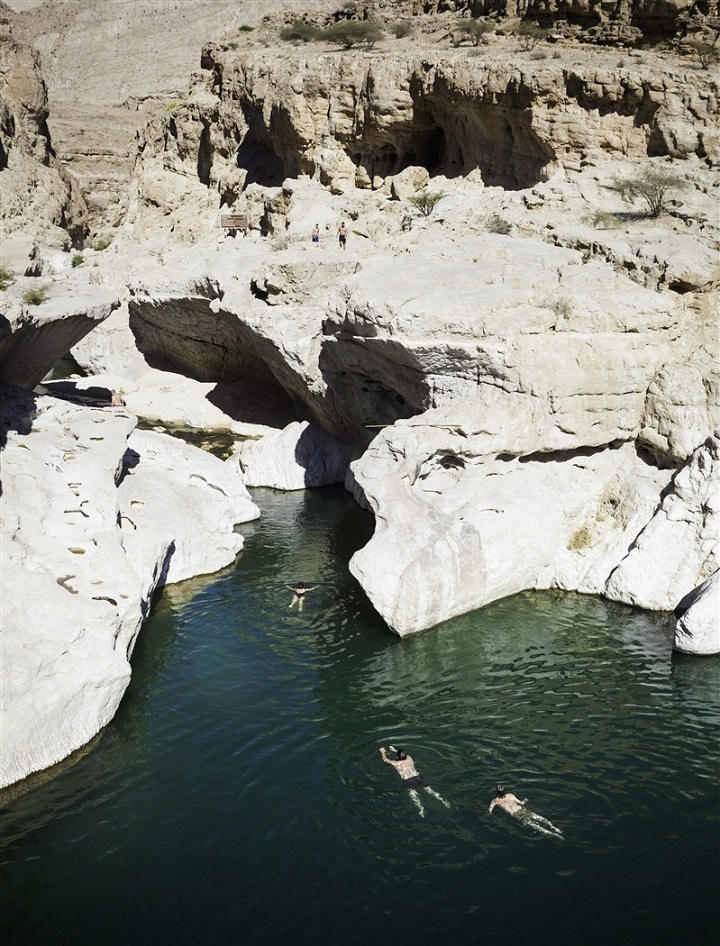 Péninsule du Musandam nageurs