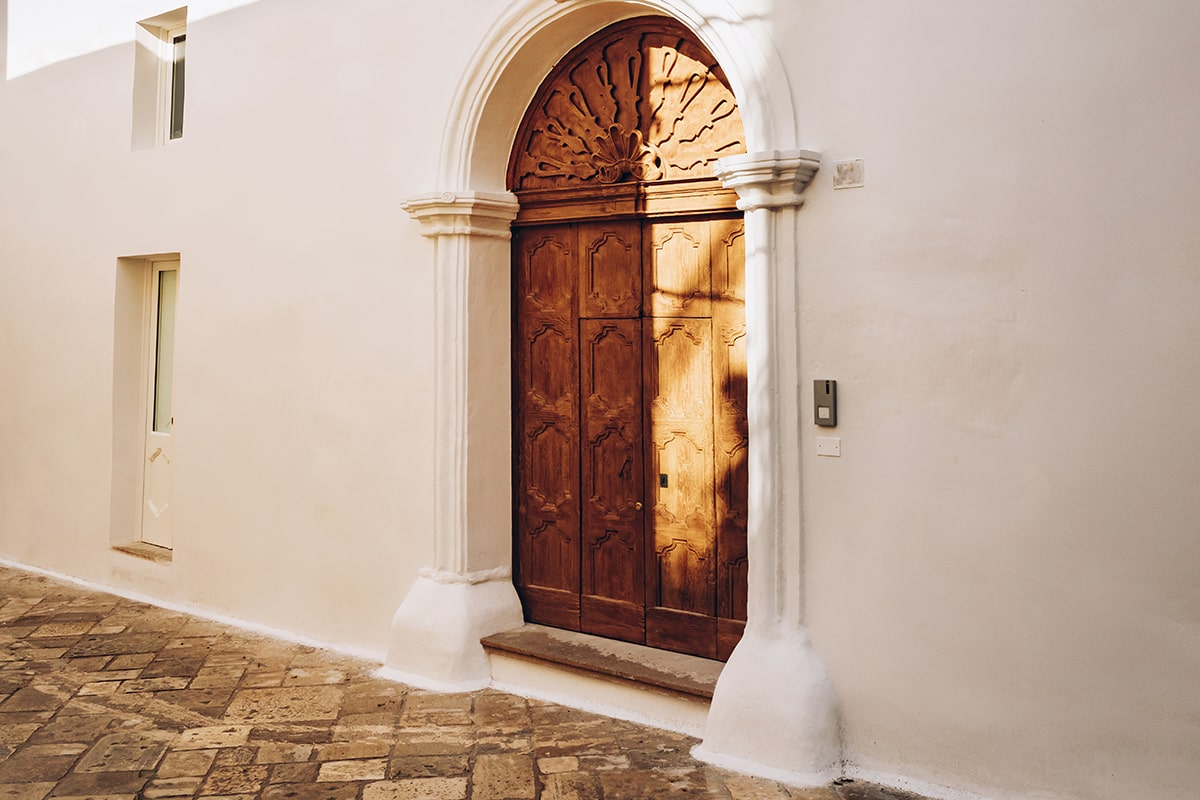 Architecture de porte à Nardo dans les Pouilles