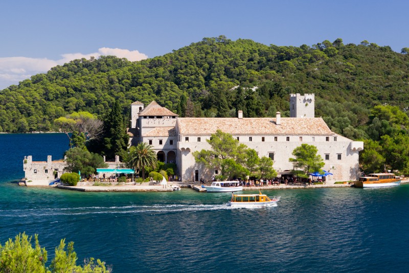 bateau à Mljet