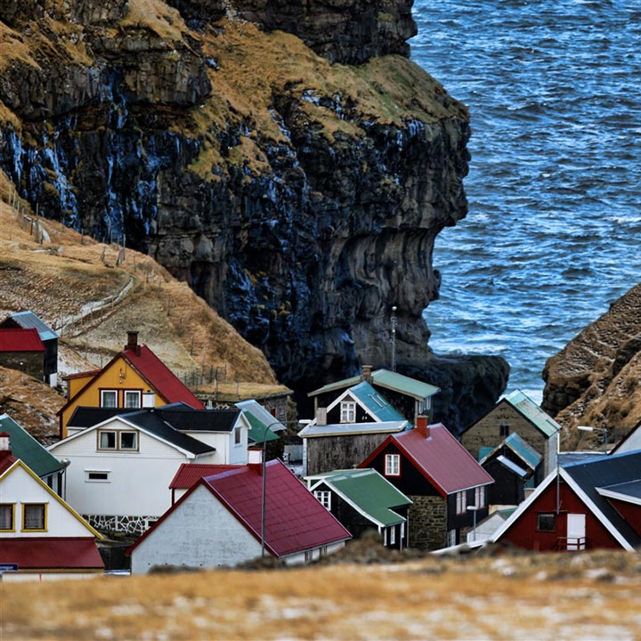 maisons sur les Îles Féroé