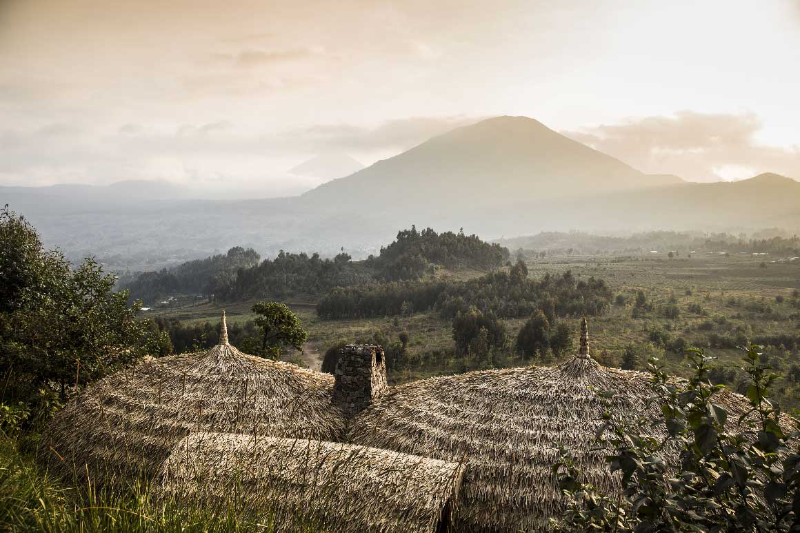 vue du Bisate Lodge