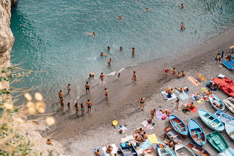 Plage côte Amalfitaine