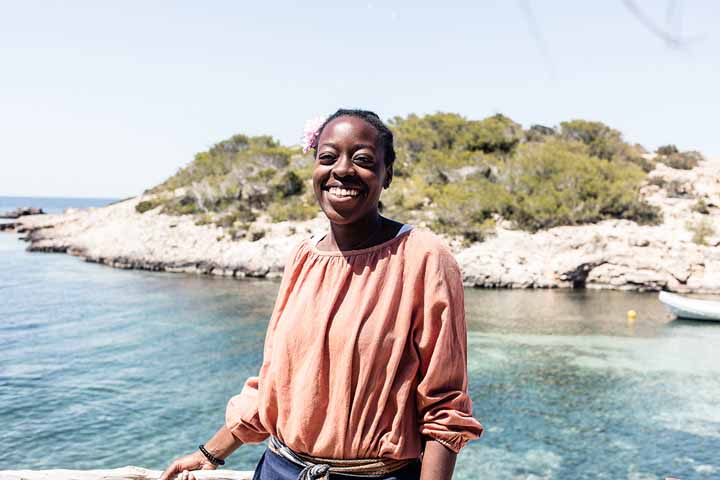 Portait d'une femme à Ibiza