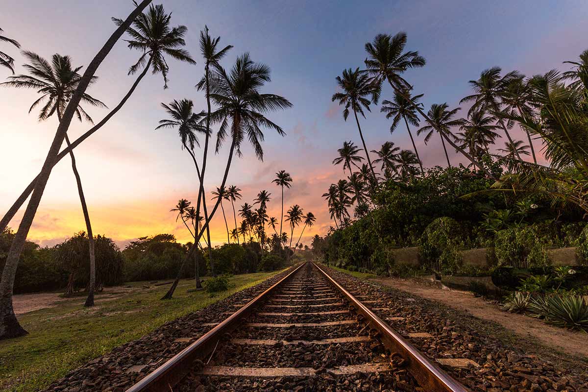 Couché de soleil au Sri Lanka