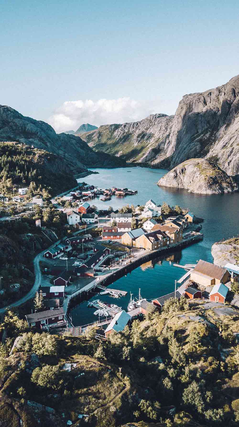 village de pécheurs en Norvège