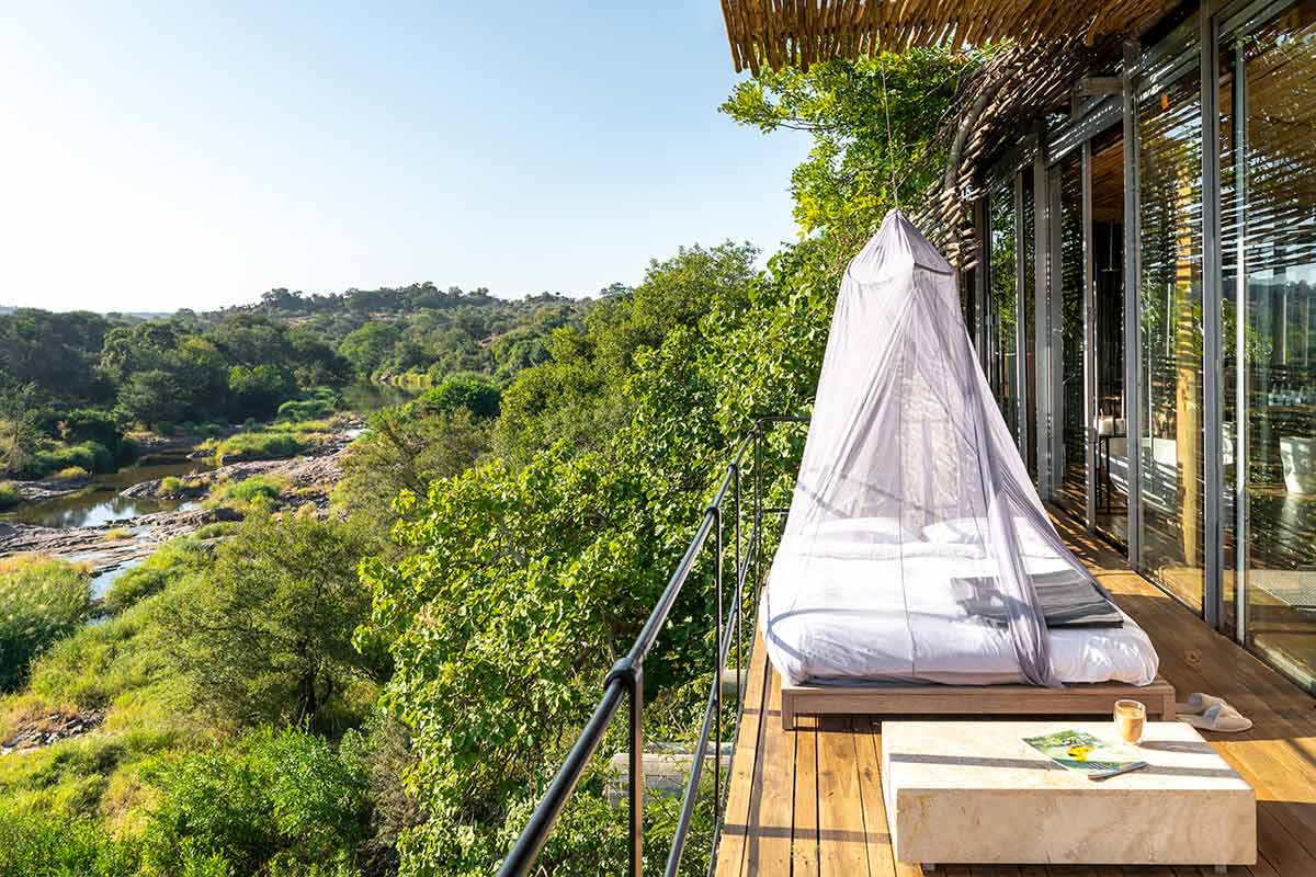 terrasse du Singita Lebombo Lodge