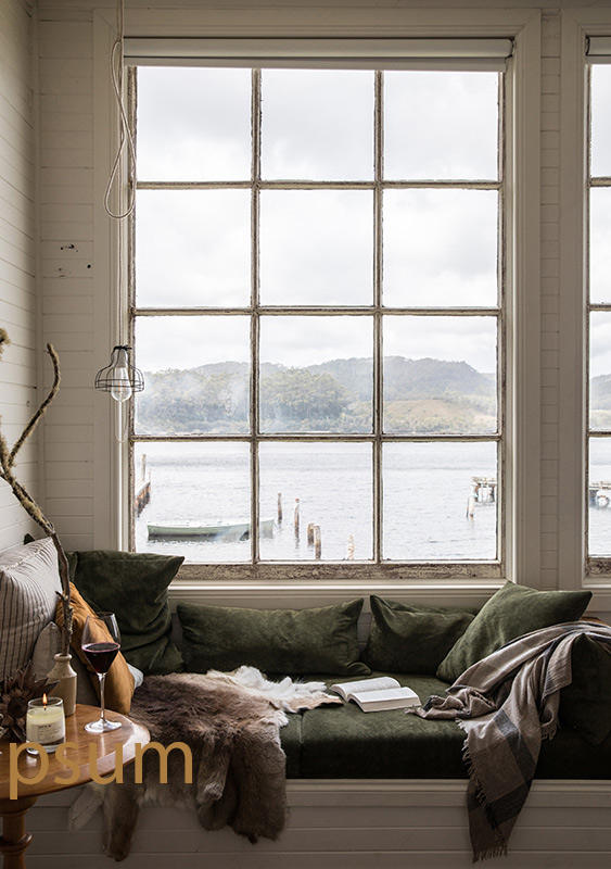 fenêtre d'un hotel en Tasmanie